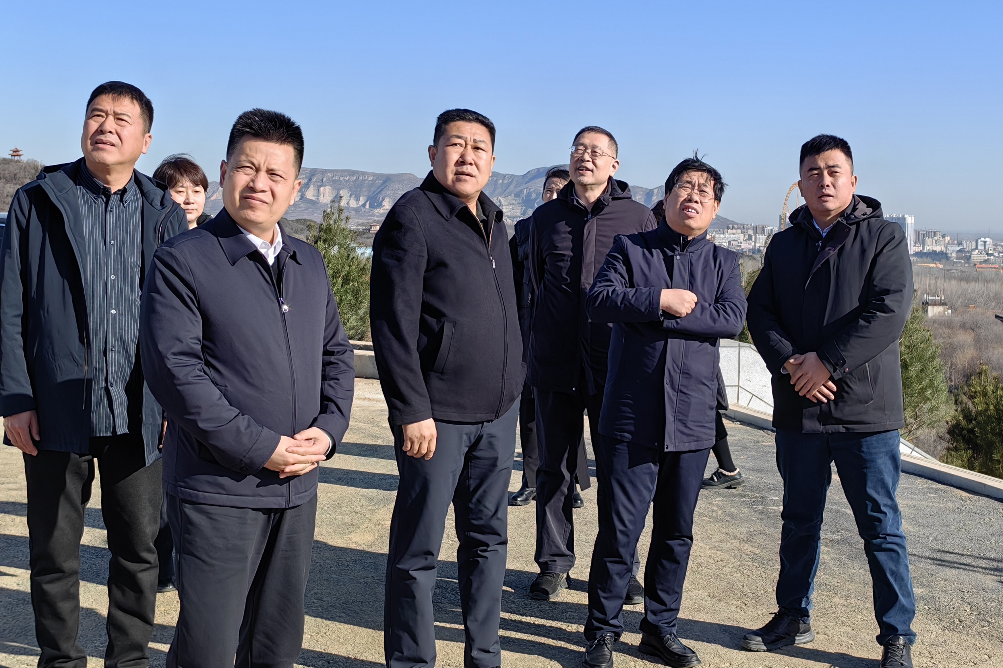 邢臺市民政局到石家莊市公益性公墓（石家莊大峪山生命紀念園）實地考察交流
