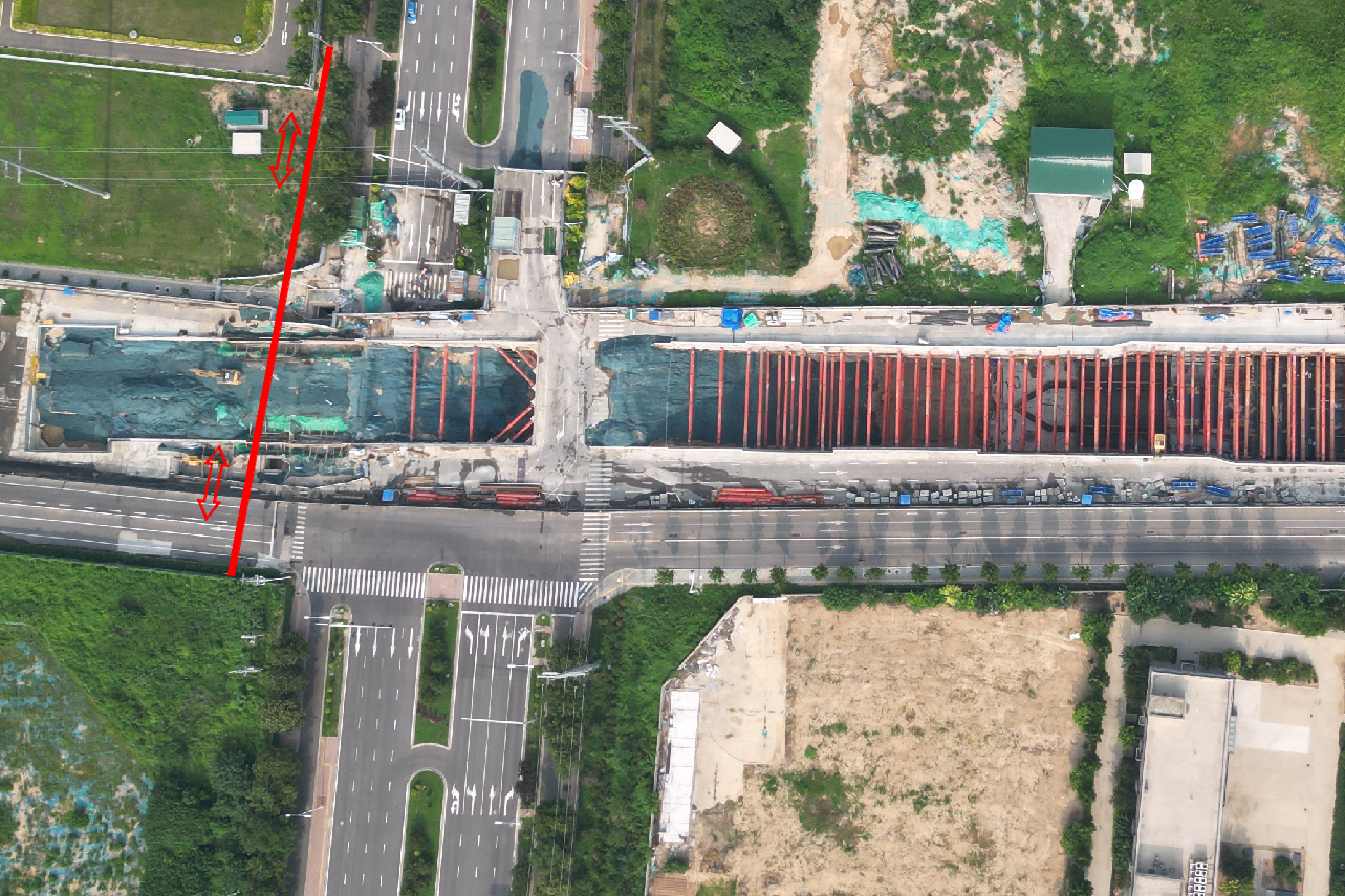 石家莊地鐵6號(hào)線(xiàn)一期工程倉(cāng)寧東路站電力管線(xiàn)遷改順利完成